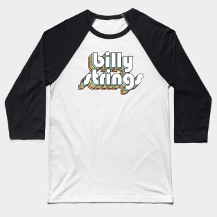 Billy Strings - Retro Rainbow Letters Baseball T-Shirt